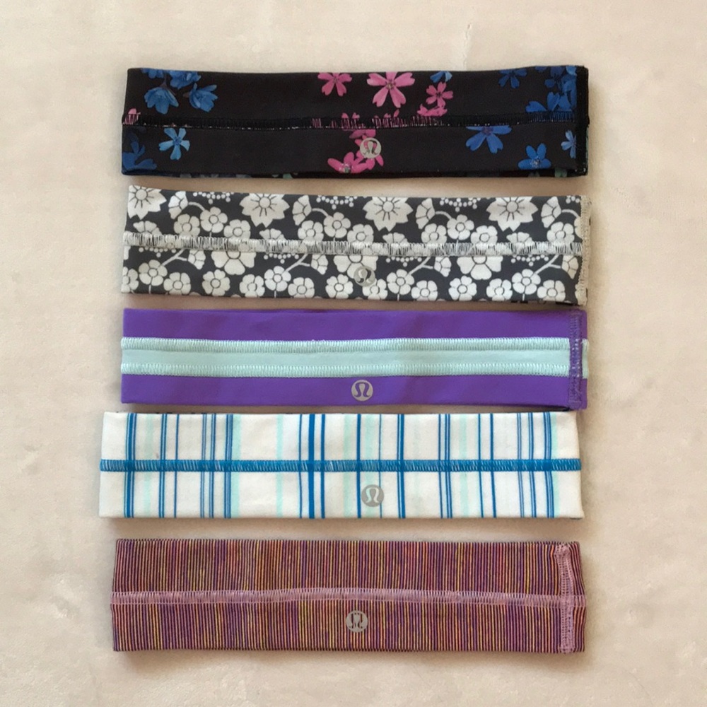 lululemon headbands (set of 5)
